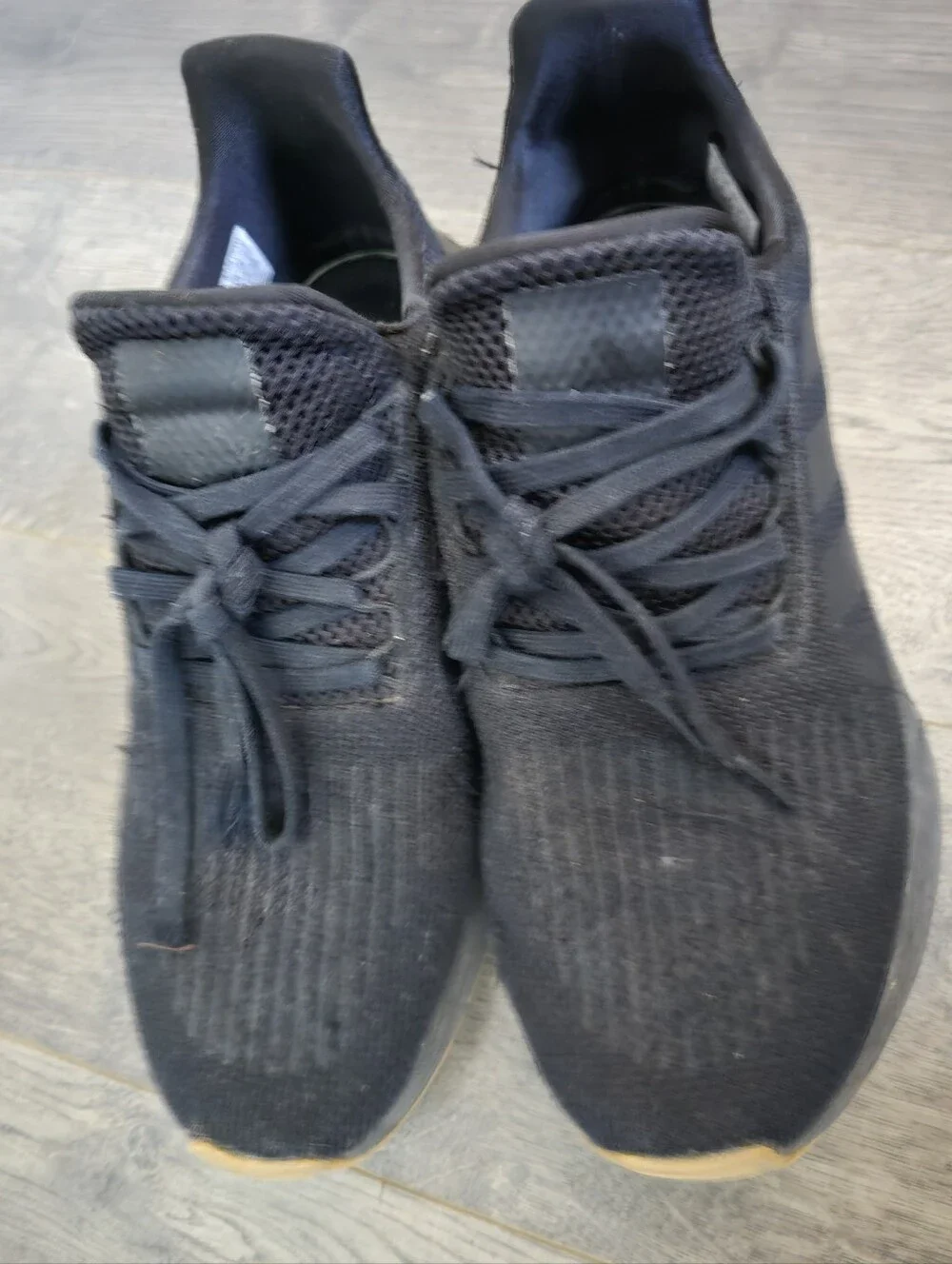 Adidas Swift Run 1.0 Black Gum Sole Fashion Sneakers